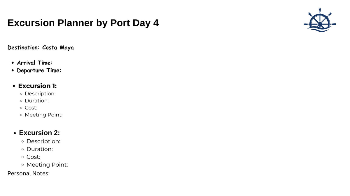 The Ultimate Stress-Free Cruise Organizer (Digital Download)