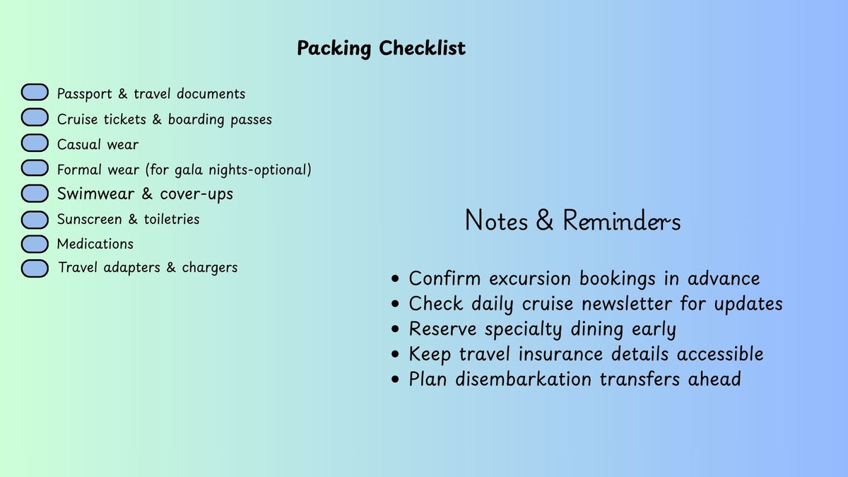 The Ultimate Stress-Free Cruise Organizer (Digital Download)